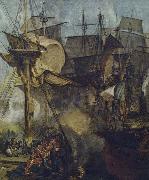 unknow artist Battle wide Trafalgar oil painting reproduction